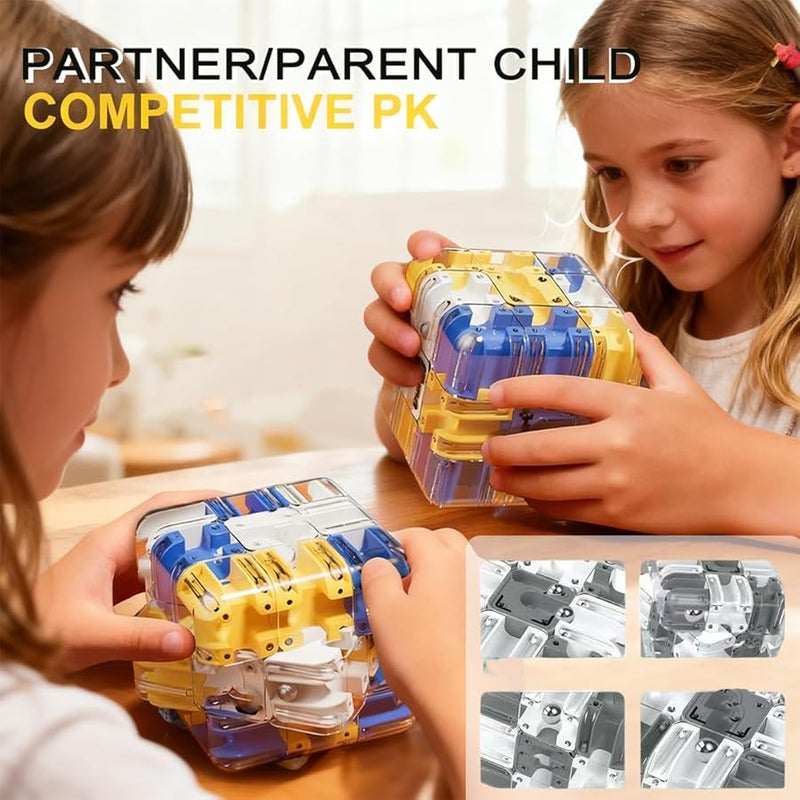 2026 لغز جديد كبير ثلاثي الأبعاد متاهة مكعب تحدي الدماغ لعبة اللون أ يحسن التفكير المنطقي المكاني - Image 5